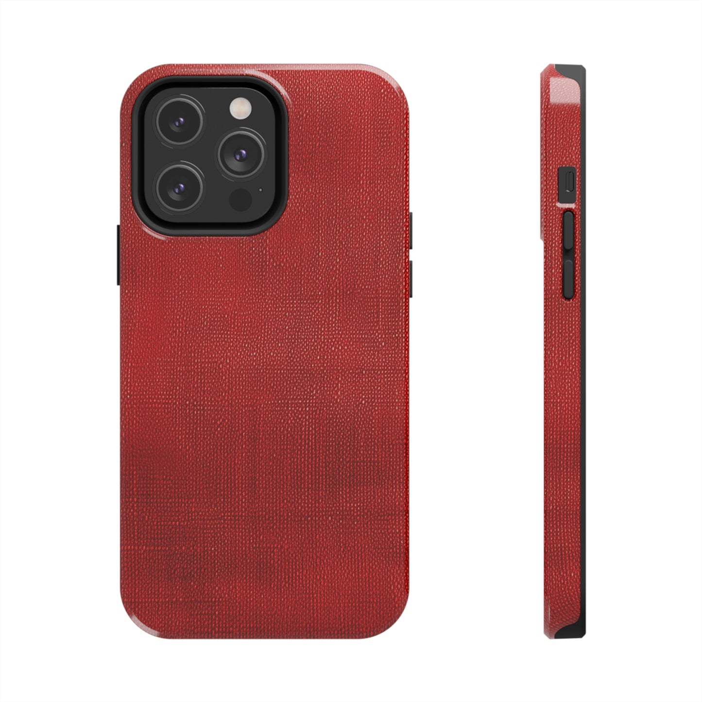 Juicy Red Berry Blast: Denim Fabric Inspired Design - Tough Phone Cases