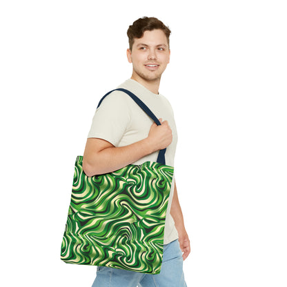 Disco Zebra Green - Tote Bag (AOP)