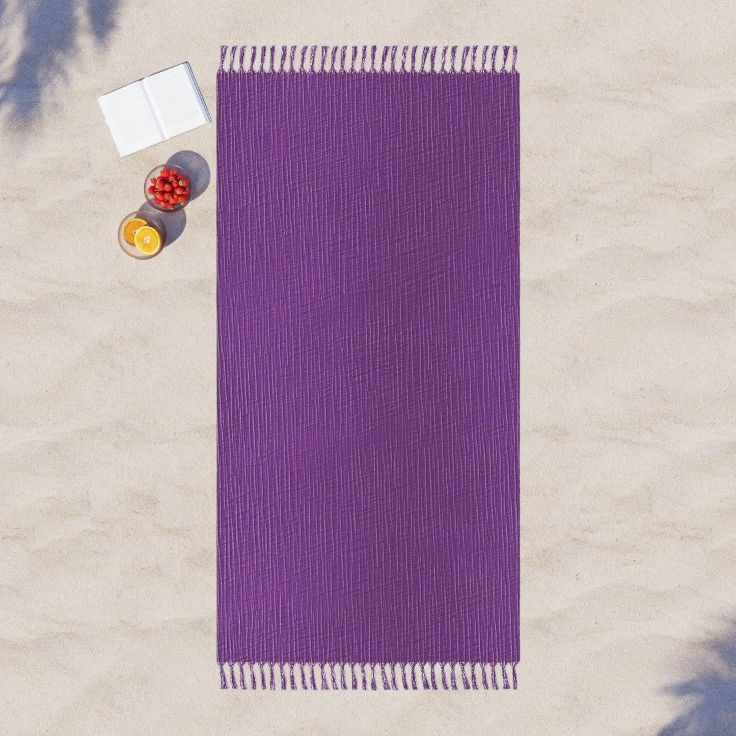 Violeta/Ciruela/Púrpura: Tela lujosa inspirada en la mezclilla - Boho Beach Cloth