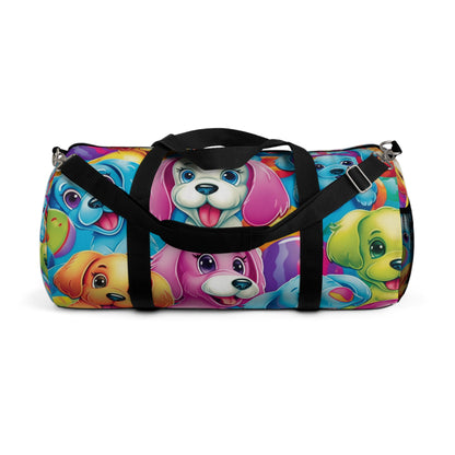 Happy Puppy & Dog Design - Vivid and Eye-Catching - Duffel Bag