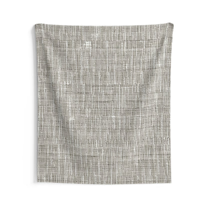 Silver Grey: Denim-Inspired, Contemporary Fabric Design - Indoor Wall Tapestries