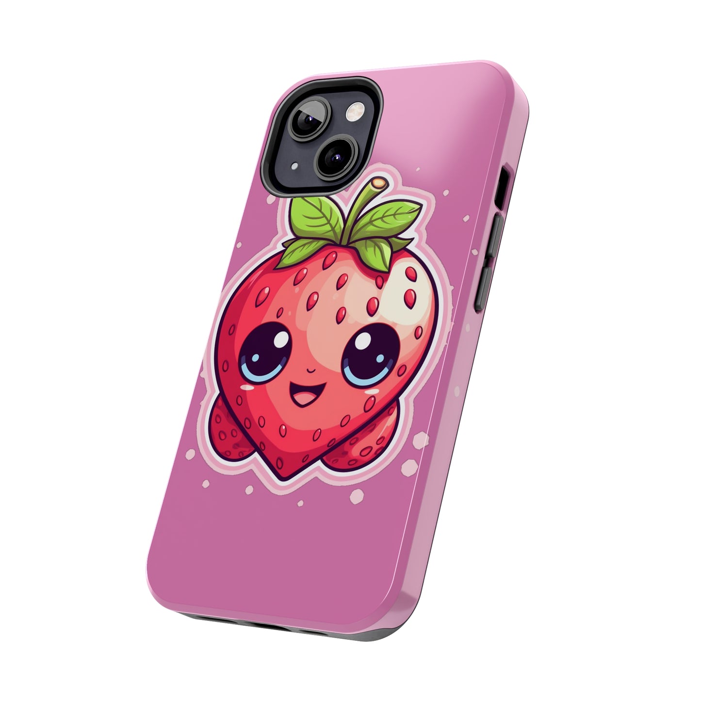 Kawaii Strawberry Adventure - Anime Classic Traditional Japanese Fruit - Otaku Artwork - Tough Phone Cases