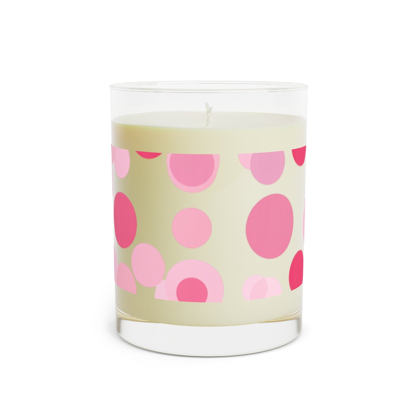 Dot Glass Pink Scented Candle - Full Glass, 11oz