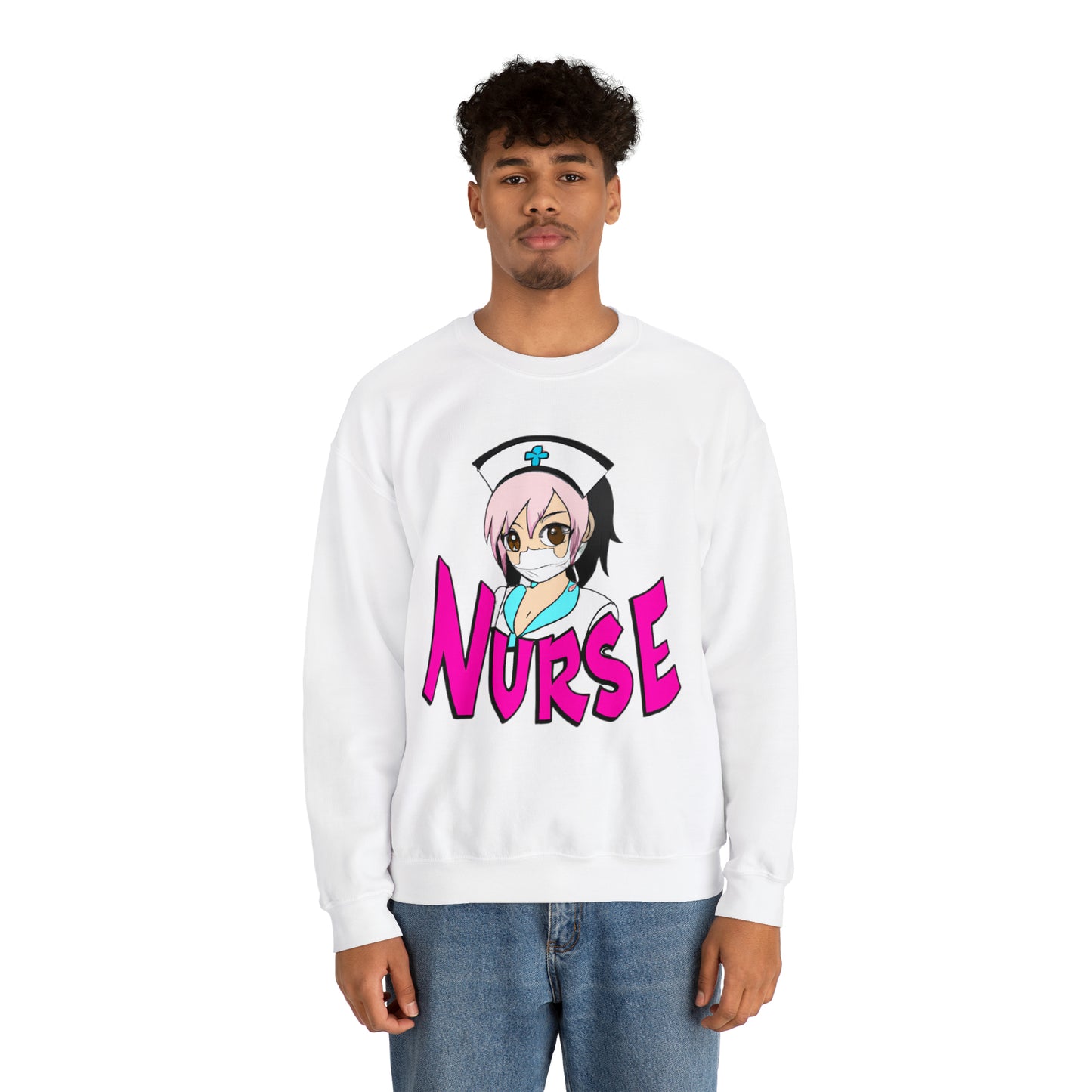 Regalo de enfermera - Anime Kawaii Cute Graphic Character Cartoon - Sudadera unisex Heavy Blend™ Crewneck 