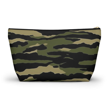 Tiger Stripe Camouflage: Military Style - Accessory Pouch w T-bottom