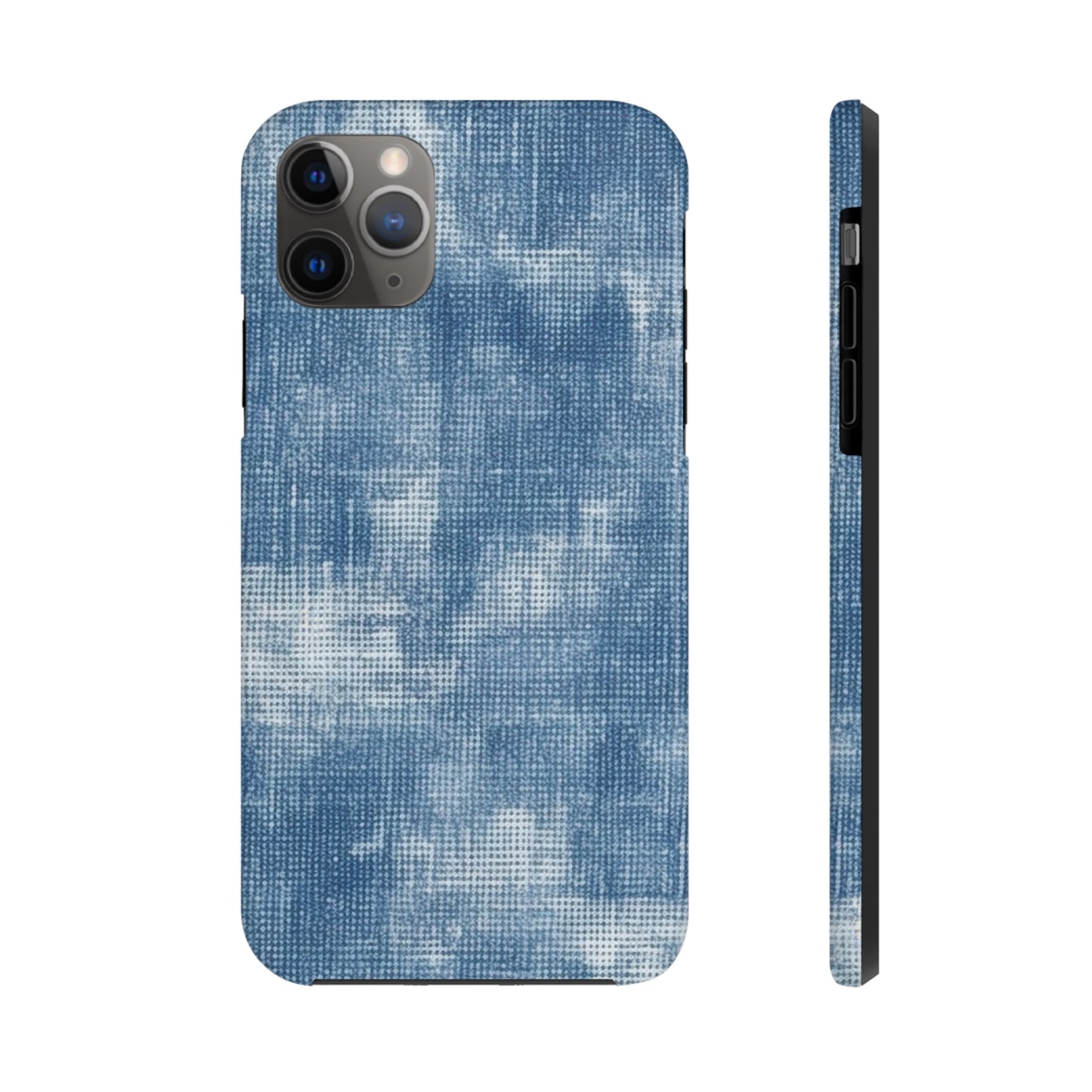 Faded Blue Washed-Out: Denim-Inspired, Style Fabric - Tough Phone Cases