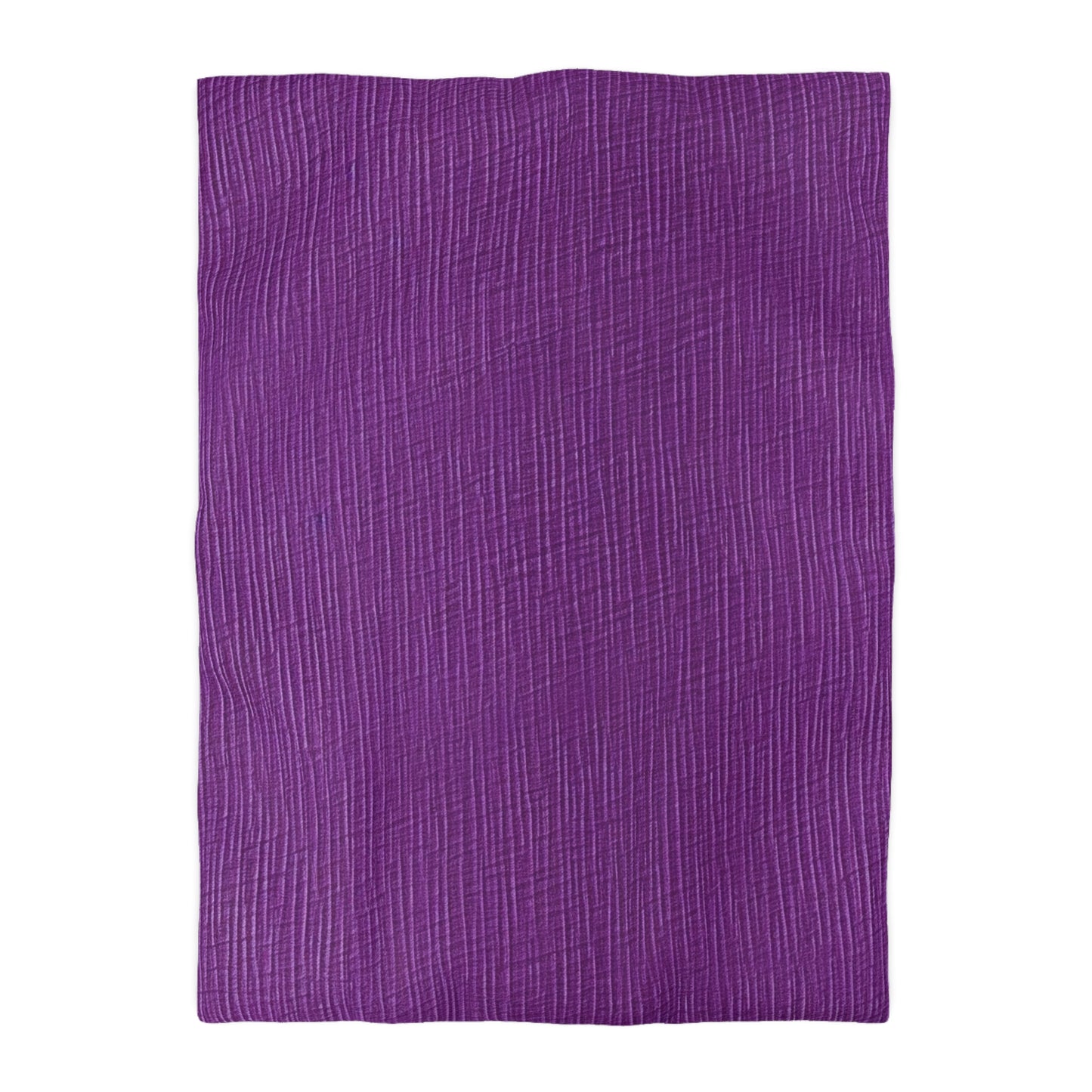 Violet/Plum/Purple: Denim-Inspired Luxurious Fabric - Microfiber Duvet Cover