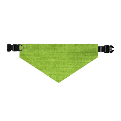 Lush Grass Neon Green: Denim-Inspired, Springtime Fabric Style - Dog & Pet Bandana Collar