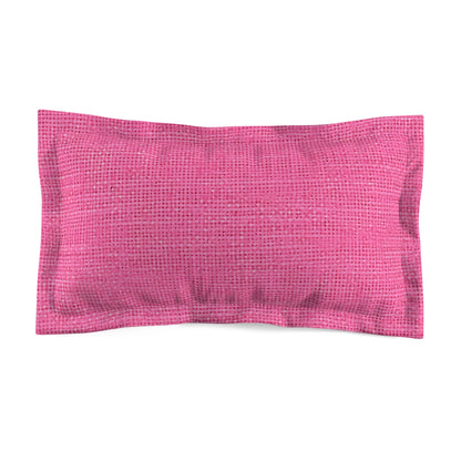 Doll-Like Pink Denim Designer Fabric Style - Microfiber Pillow Sham