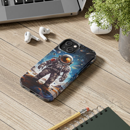 Galactic Voyage: Astronaut Journey in Celestial Star Cosmic Exploration - Tough Phone Cases