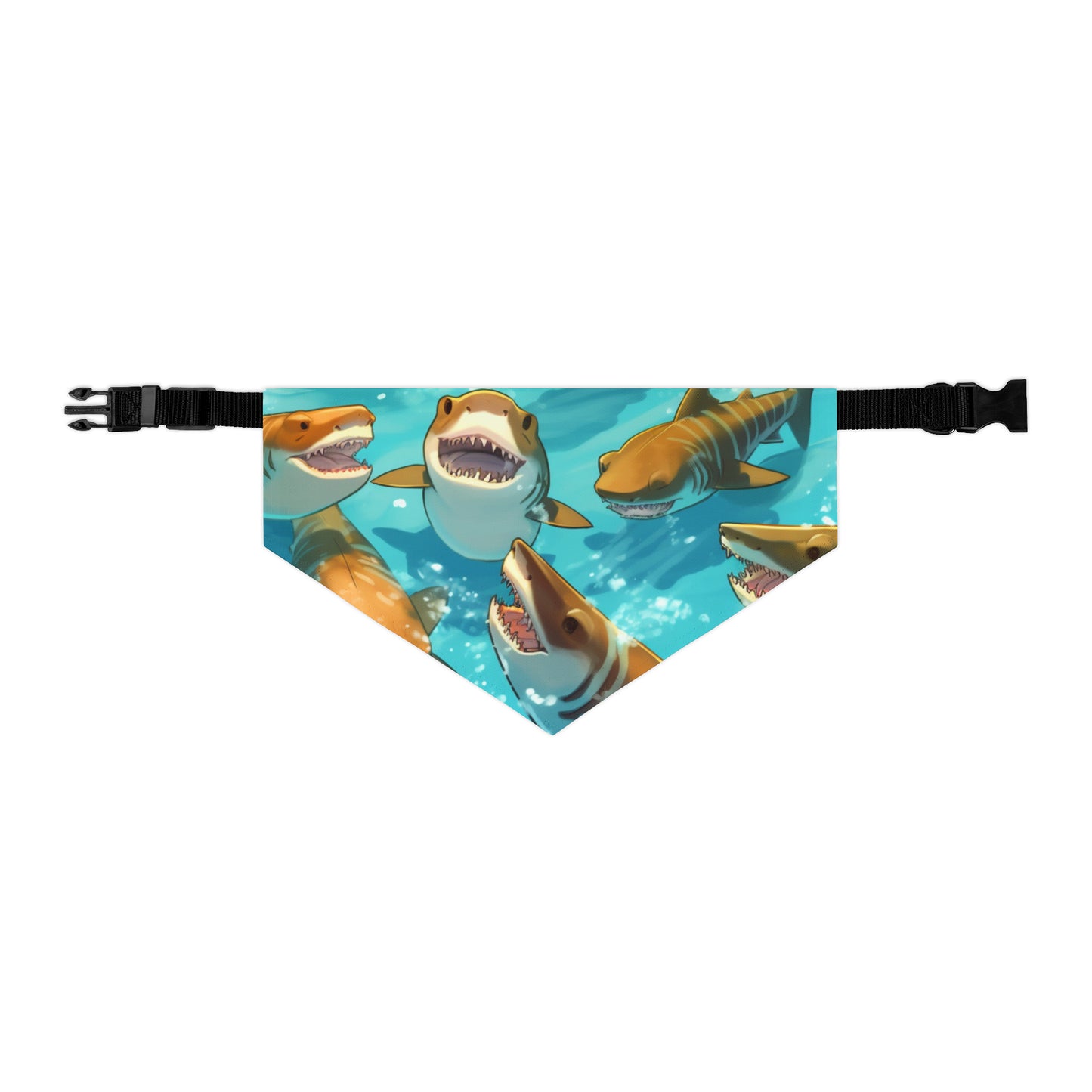 Tiger Shark: Ocean Marine Wildlife - Underwater - Dog & Pet Bandana Collar