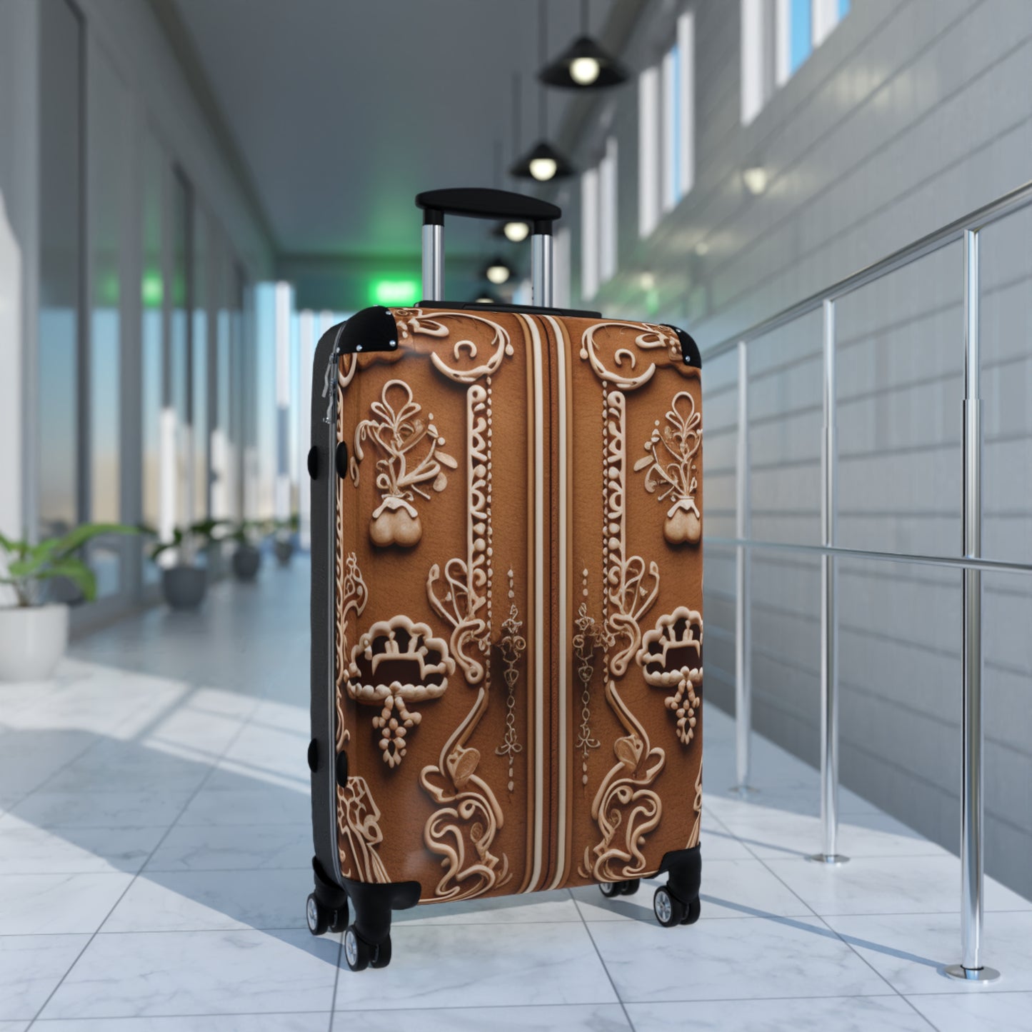 Ornate Gingerbread Carved Wood Door - Suitcase