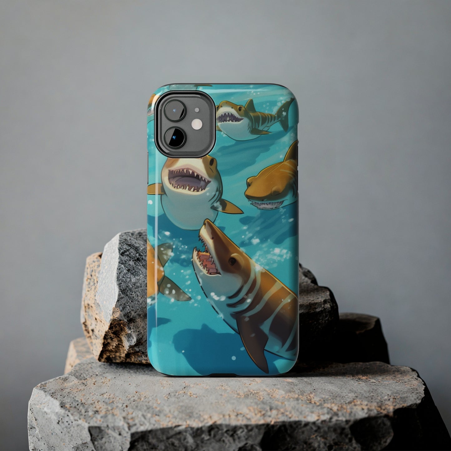 Tiger Shark: Ocean Marine Wildlife - Underwater - Tough Phone Cases