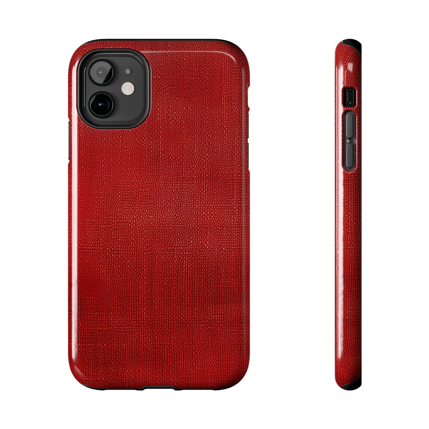 Juicy Red Berry Blast: Denim Fabric Inspired Design - Tough Phone Cases