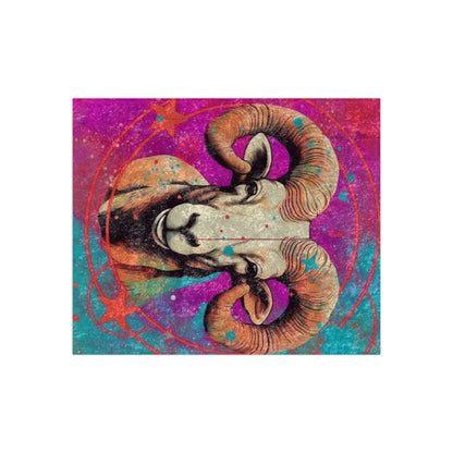 Pop Art Aries Constellation - Vibrant Zodiac Ram Symbol - Velvet Blanket