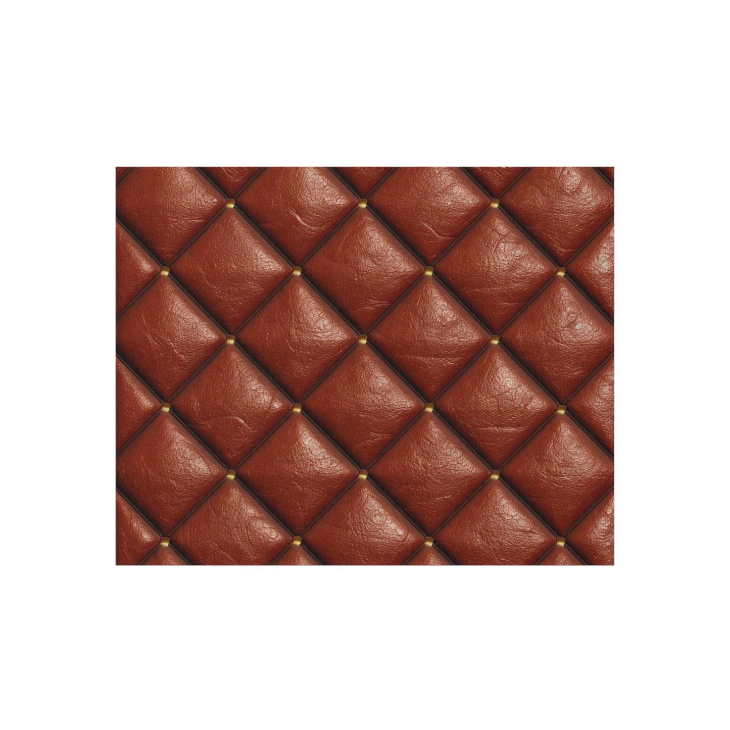 Brown Leather Cognac Pattern Rugged Durable Design Style - Outdoor Rug