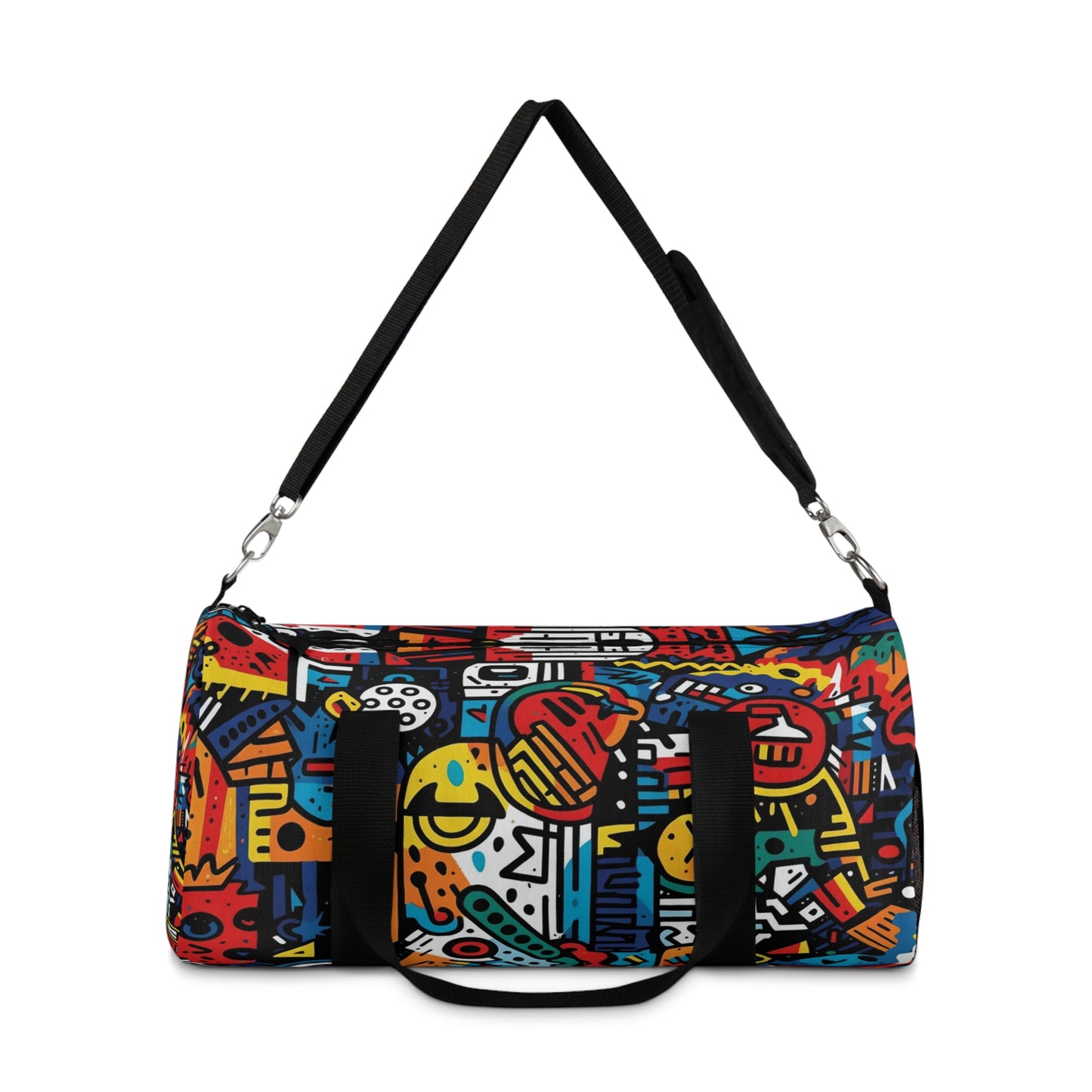 Street Art Inspired Bold Graffiti & Urban Motifs Design Duffel Bag