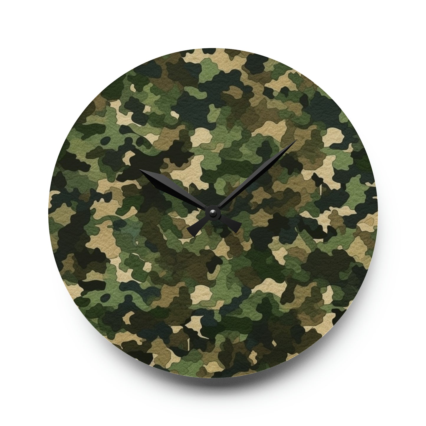 Classic Camo Acrylic Wall Clock