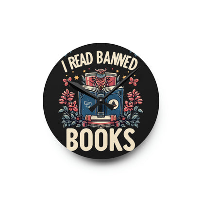 Banned Books - Acrylic Wall Clock