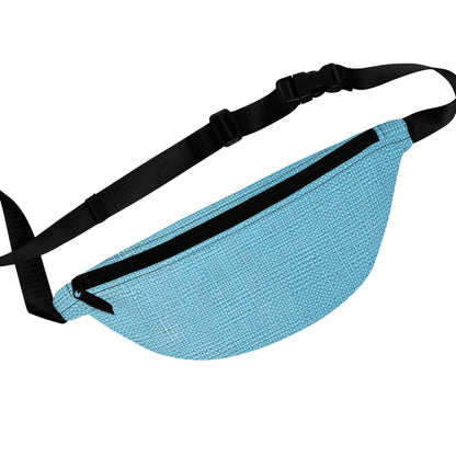 Bright Aqua Teal: Denim-Inspired Refreshing Blue Summer Fabric - Fanny Pack