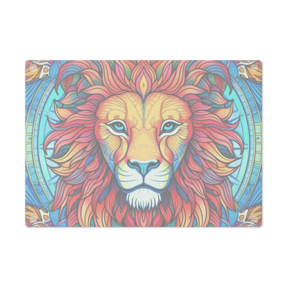 Astrological Leo - Cosmic Zodiac Constellation, Lion Symbol Art - Cutting Board