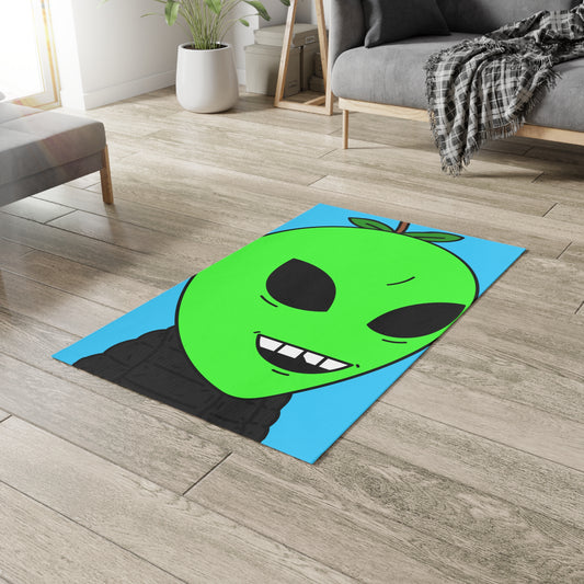 Green Apple Chipped tooth Visitor Smiling Dobby Rug