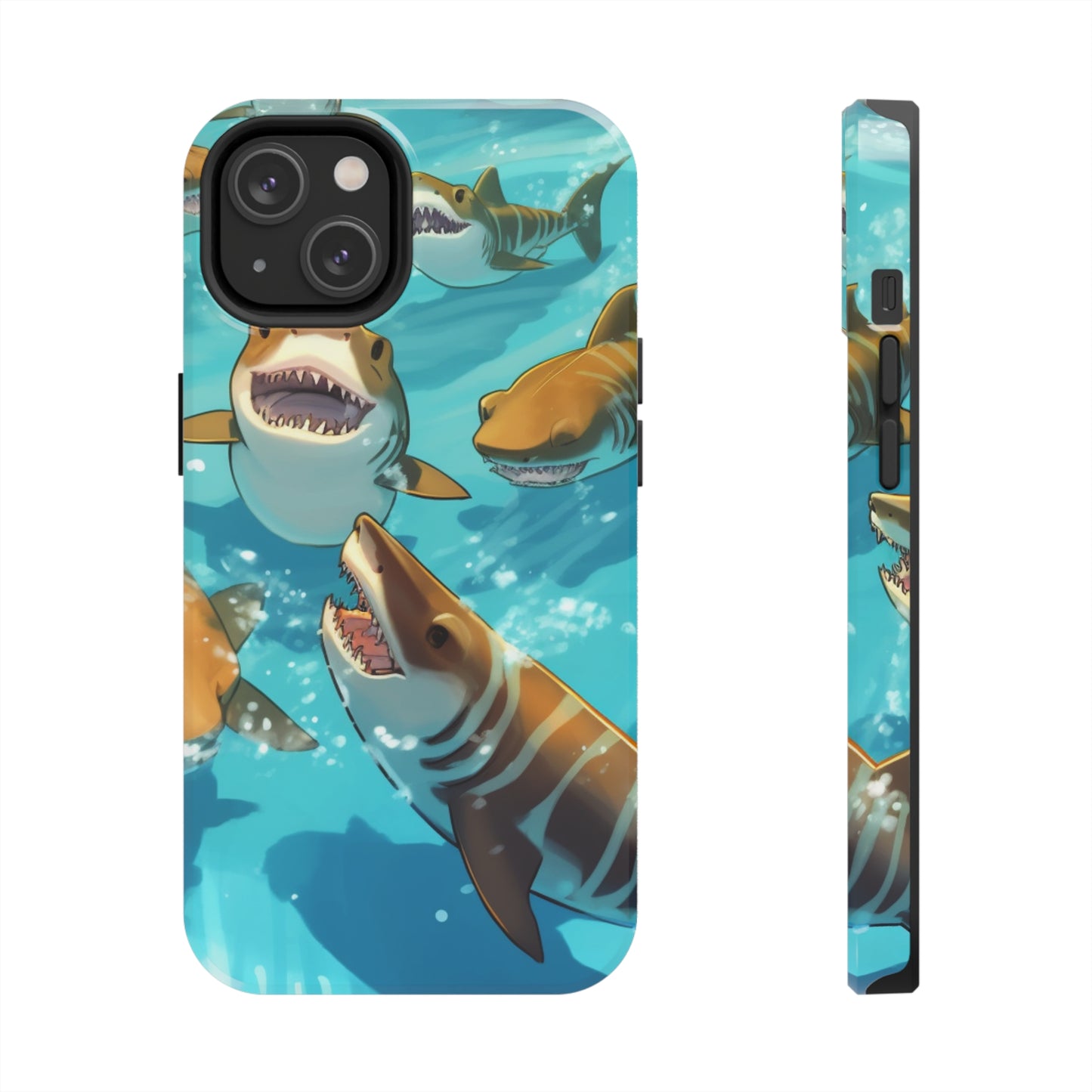 Tiger Shark: Ocean Marine Wildlife - Underwater - Tough Phone Cases