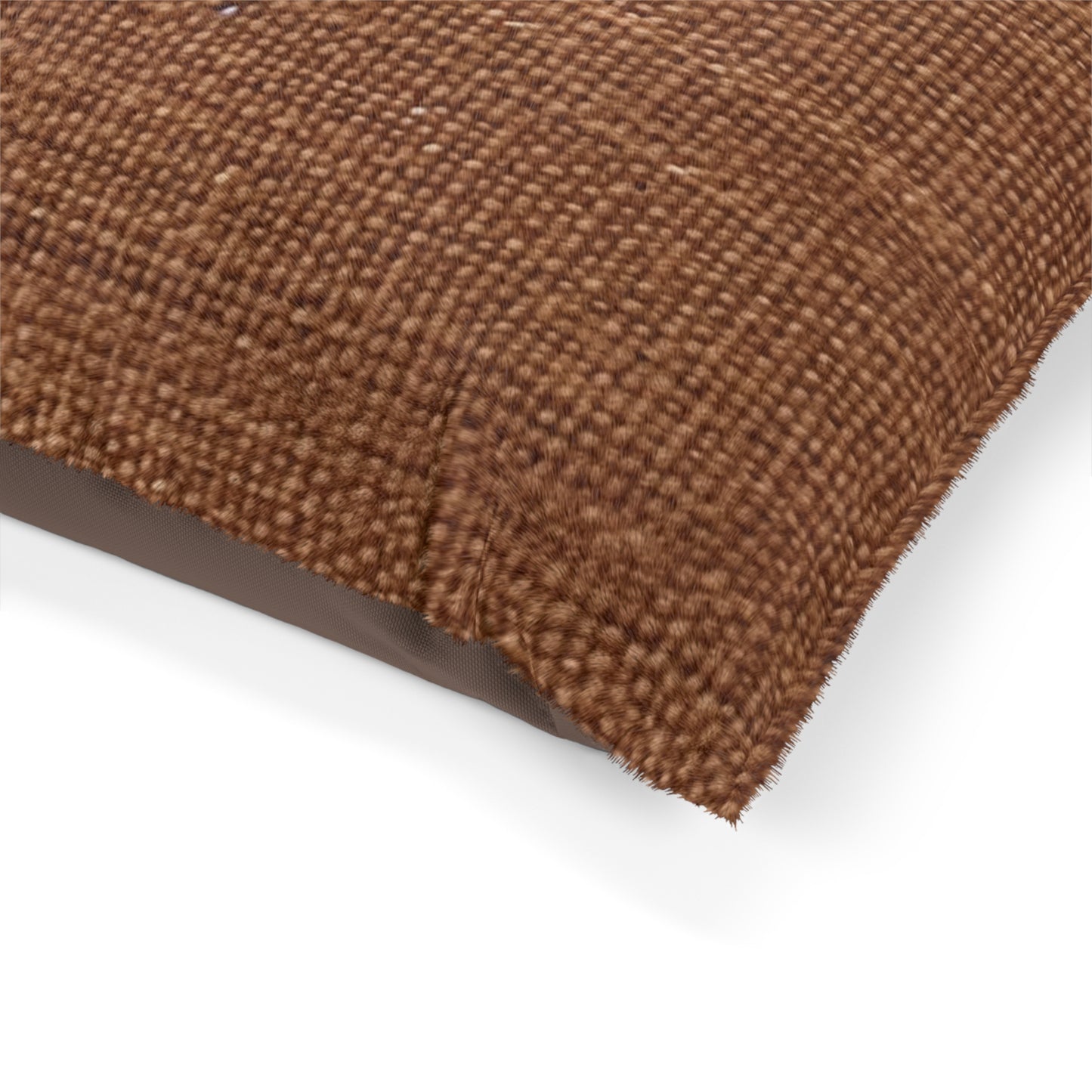 Luxe Dark Brown: Denim-Inspired, Distinctively Textured Fabric - Dog & Pet Bed