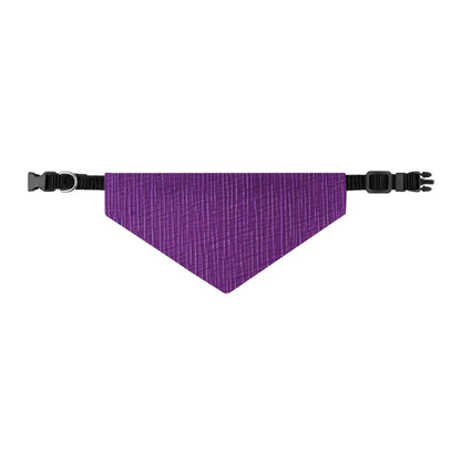 Violeta/Ciruela/Púrpura: Tela lujosa inspirada en la mezclilla - Collar tipo bandana para perros y mascotas 