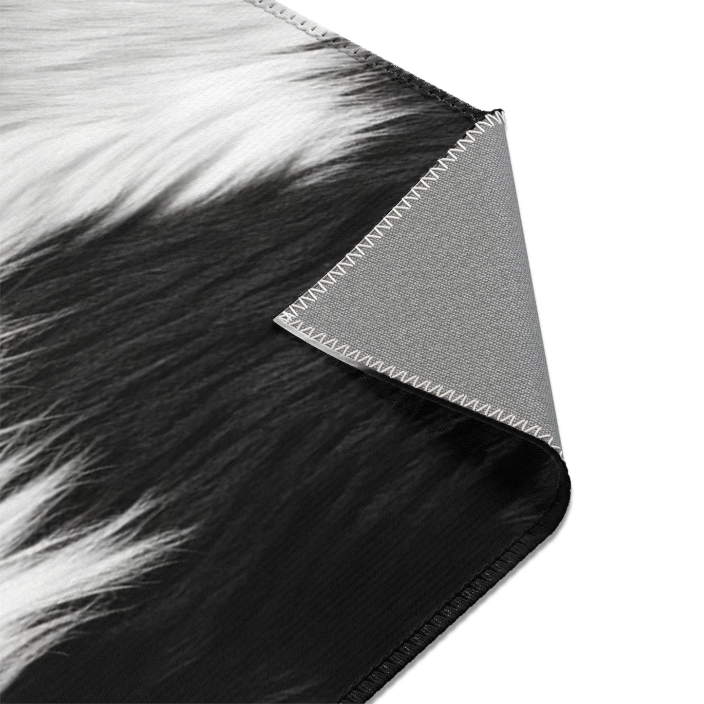 Cowhide on Hair Leather - Black and White - Designer Style - Area Rugs