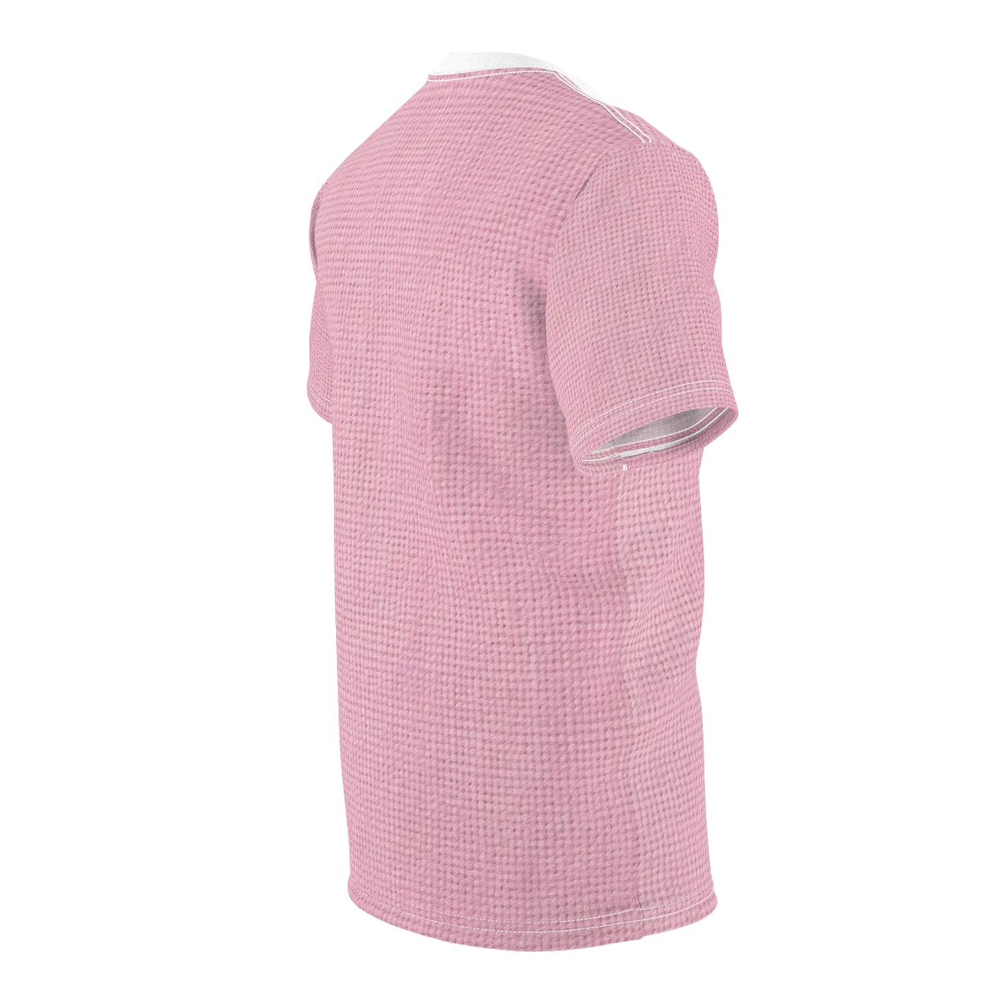 Blushing Garment Dye Pink: Denim-Inspired, Soft-Toned Fabric - Unisex Cut & Sew Tee (AOP)