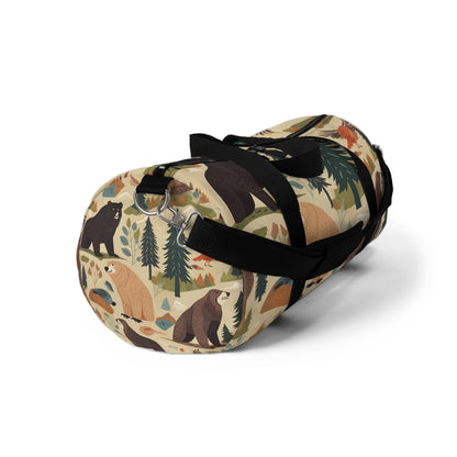 U.S. Wilderness Inspired: Grizzly Bears, Animals Pattern Duffel Bag