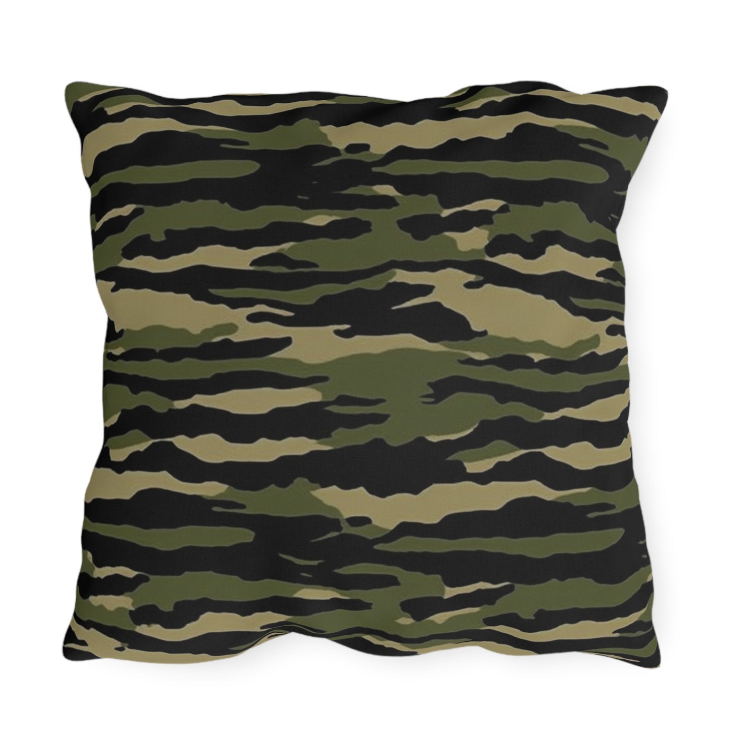 Tiger Stripe Camouflage: Military Style - Outdoor Pillows