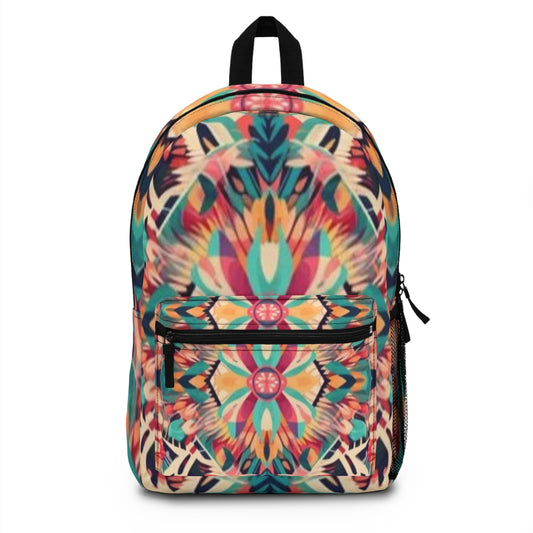 Boho Vibes: Handmade Summer Bohemian Print Pattern Artwork Backpack