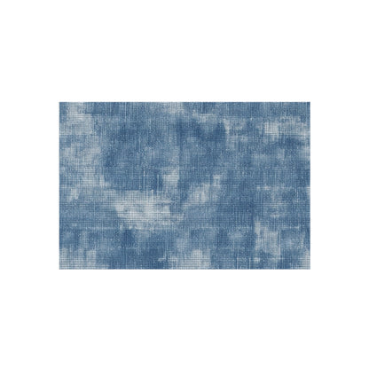 Faded Blue Washed-Out: Denim-Inspired, Style Fabric - Outdoor Rug