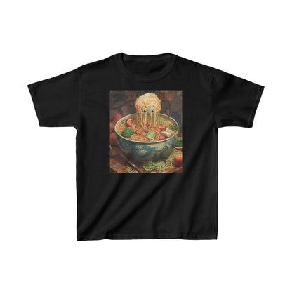 Ramen Bowl Anime Alien Japanese Style - Kids Heavy Cotton™ Tee