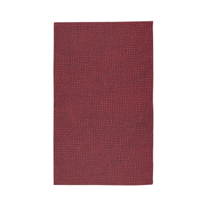 Seamless Texture - Maroon/Burgundy Denim-Inspired Fabric - Dobby Rug