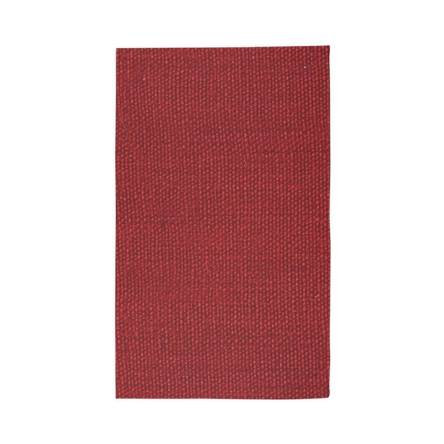 Bold Ruby Red: Denim-Inspired, Passionate Fabric Style - Dobby Rug