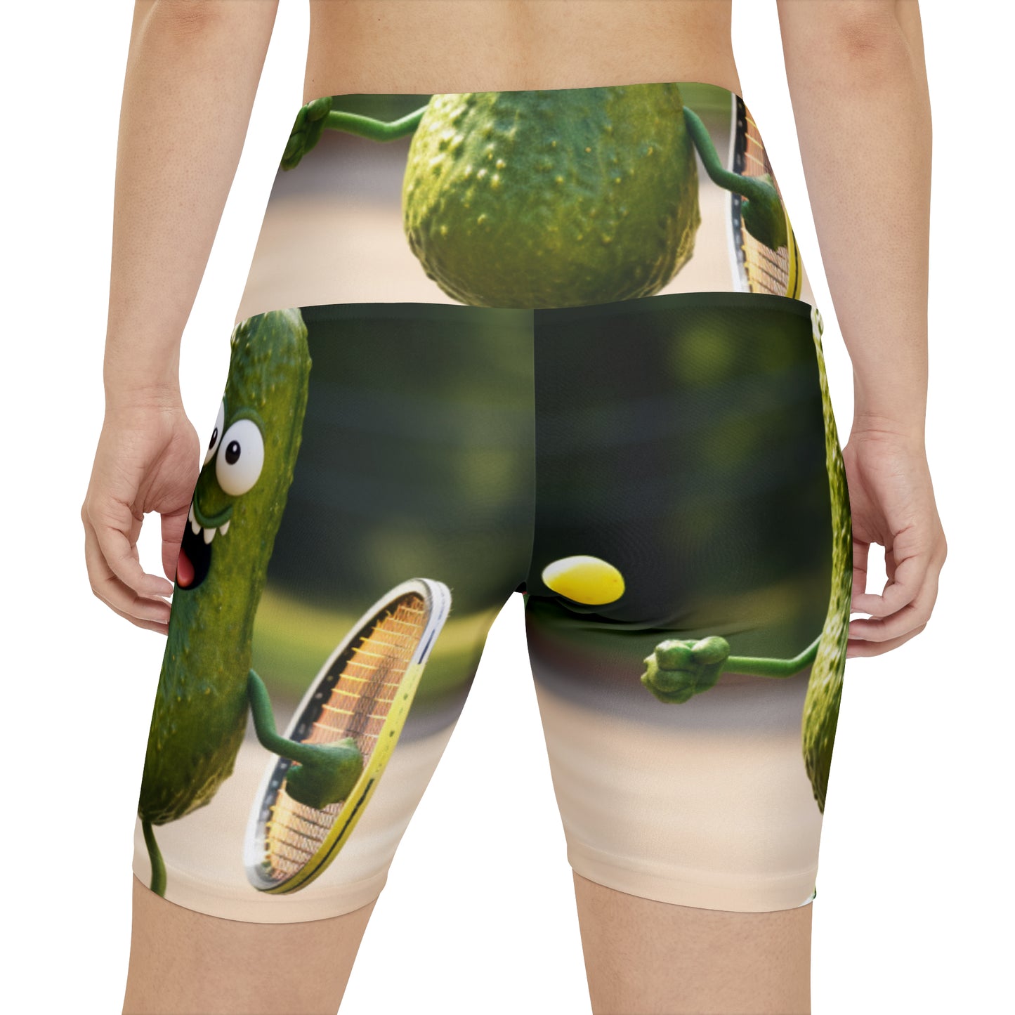 Pickle Playing Pickleball: Serve, Paddle, Game - Court Sport - Women's Workout Shorts (AOP)