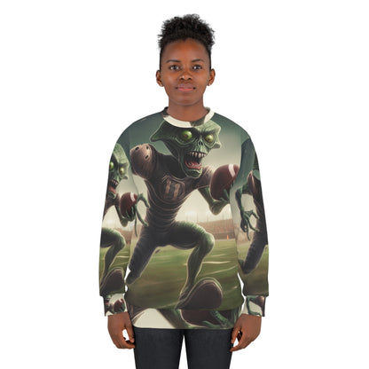 Alien Football Space Sport Game Stadium Athlete Galaxy Player - Unisex Sweatshirt (AOP)