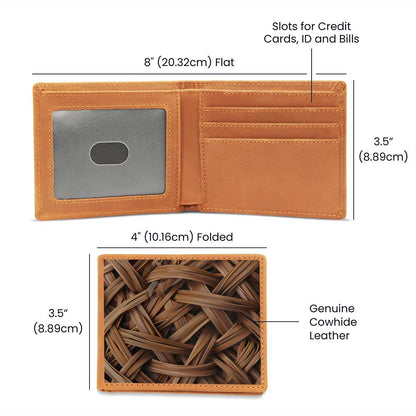 Rubber Band Wallet, Gift For Him, Graphic Leather Wallet