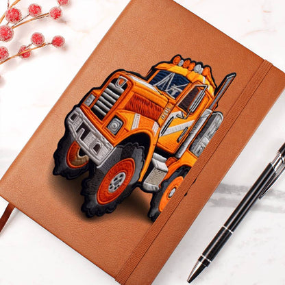 Truck Chenille Patch Design, Graphic Leather Journal