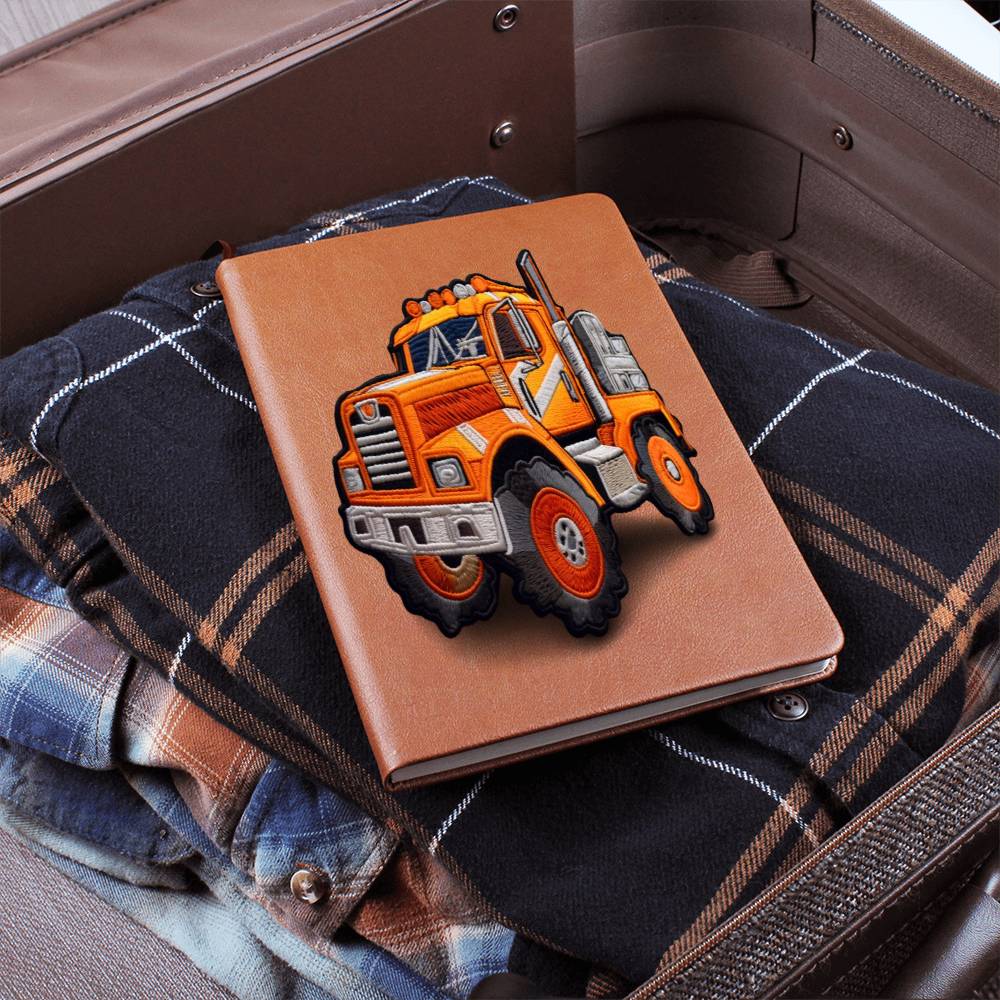 Truck Chenille Patch Design, Graphic Leather Journal