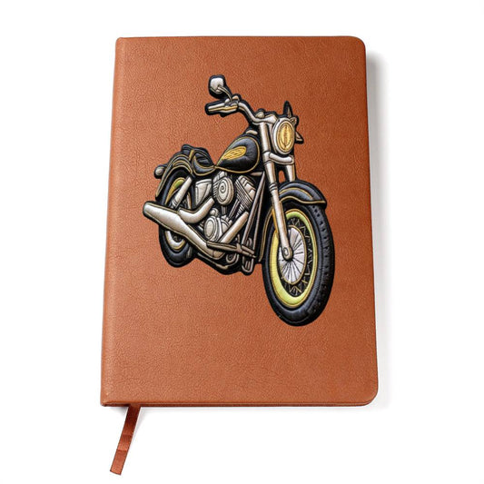 Motorcycle Chenille Patch, Bike Ride, Graphic Leather Journal