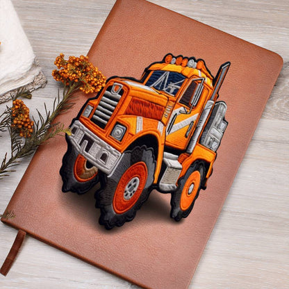 Truck Chenille Patch Design, Graphic Leather Journal