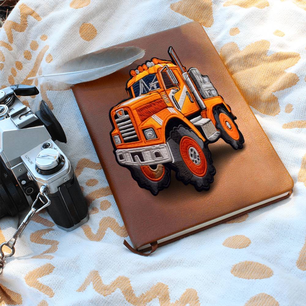 Truck Chenille Patch Design, Graphic Leather Journal