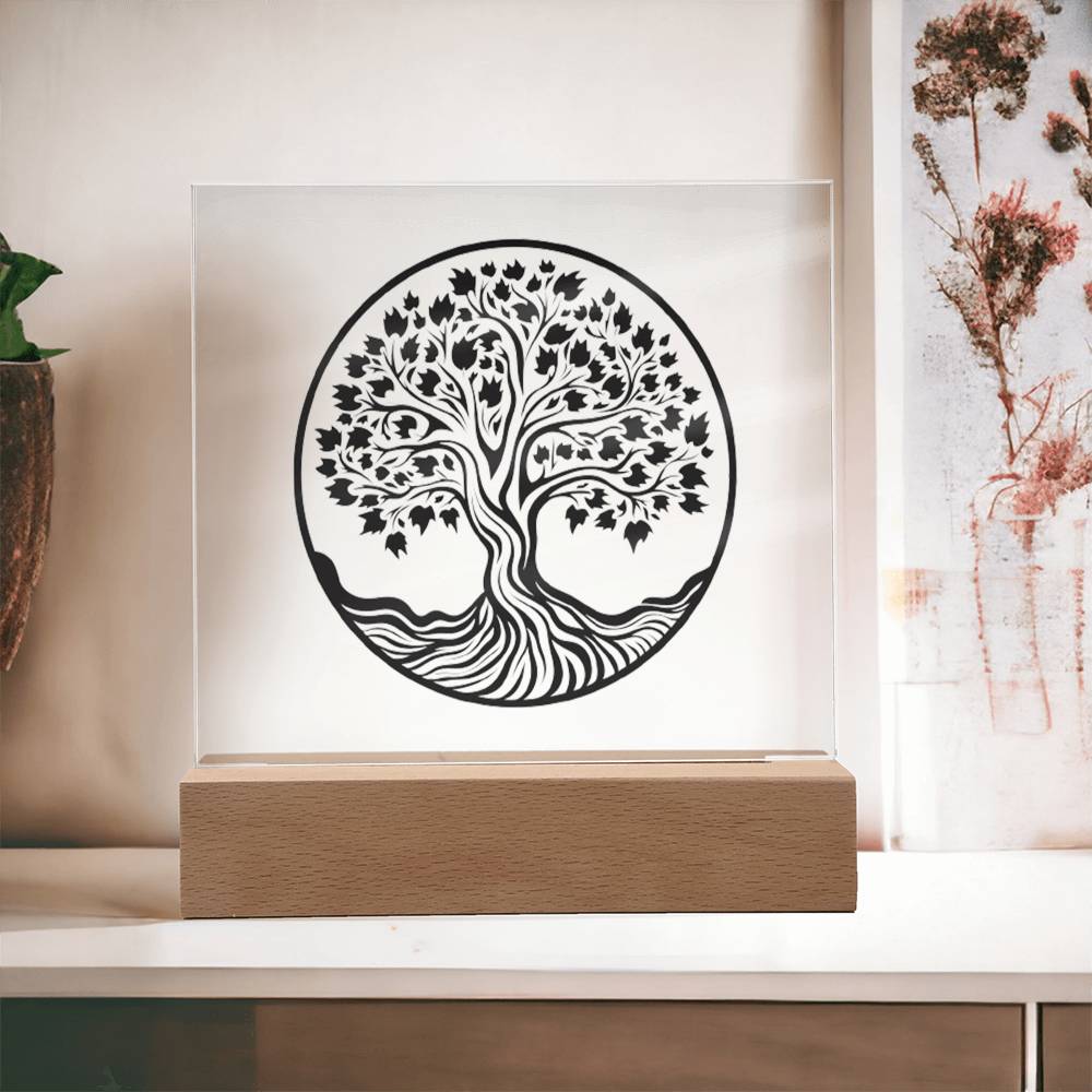 Tree Of Life Square Acrylic Plaque