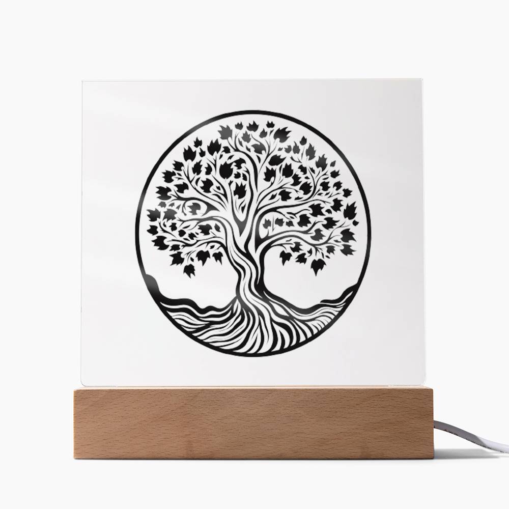 Tree Of Life Square Acrylic Plaque