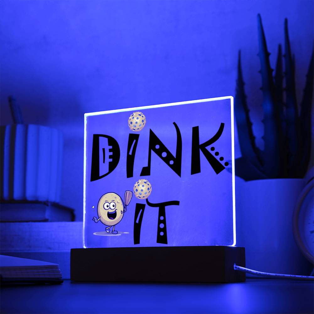 Dink It、ピックルボール スポーツ、スクエア アクリル プラーク