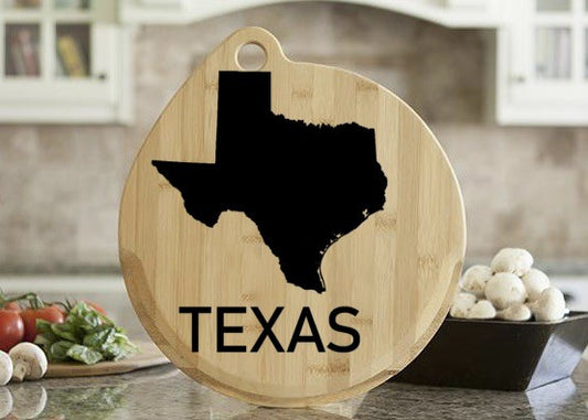 Texas State, USA Texan, Bamboo Pizza Paddle Board